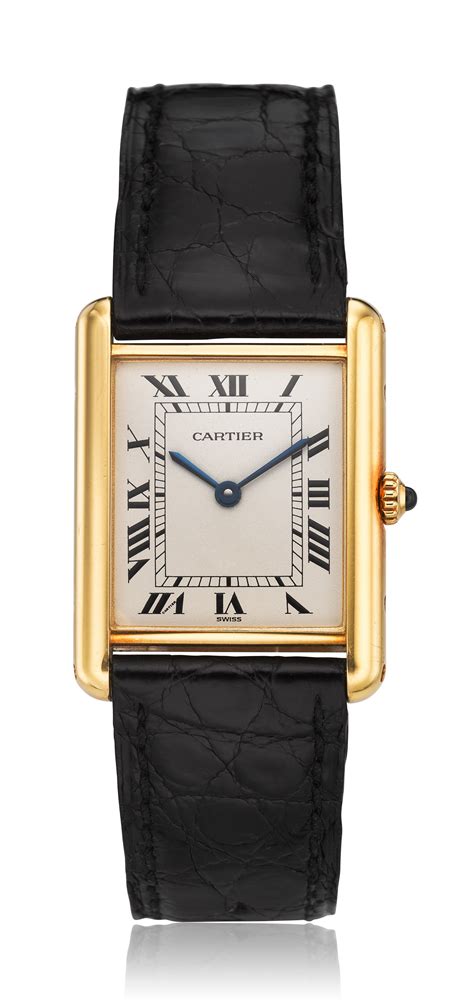 cartoer gold watch|cartier tank watch.